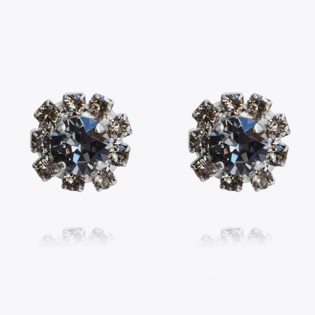 Caroline Svedbom Aello Earrings Black Diamond + Silvernight Clearance