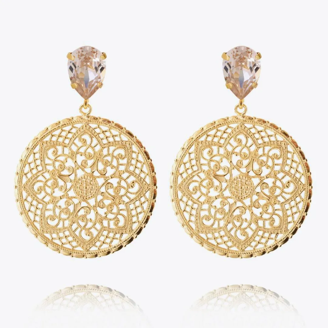 Caroline Svedbom Alexandra Earrings Silk Discount