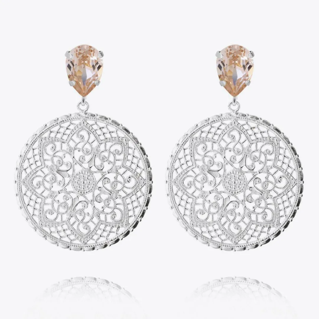 Caroline Svedbom Alexandra Earrings Silk Discount
