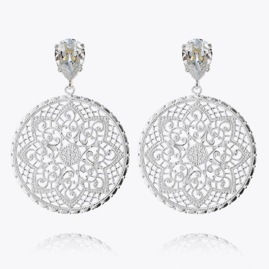 Caroline Svedbom Alexandra Earrings Crystal Cheap