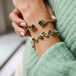 Caroline Svedbom Alisia Bracelet Green Combo Flash Sale
