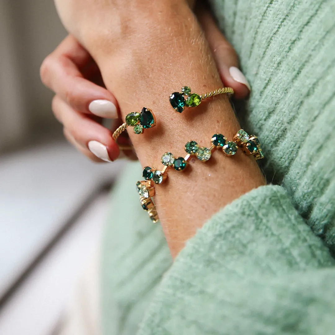 Caroline Svedbom Alisia Bracelet Green Combo Flash Sale