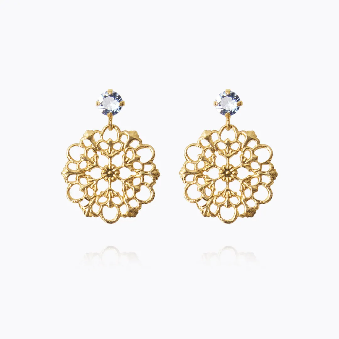 Caroline Svedbom Andrea Earrings Light Sapphire Cheap
