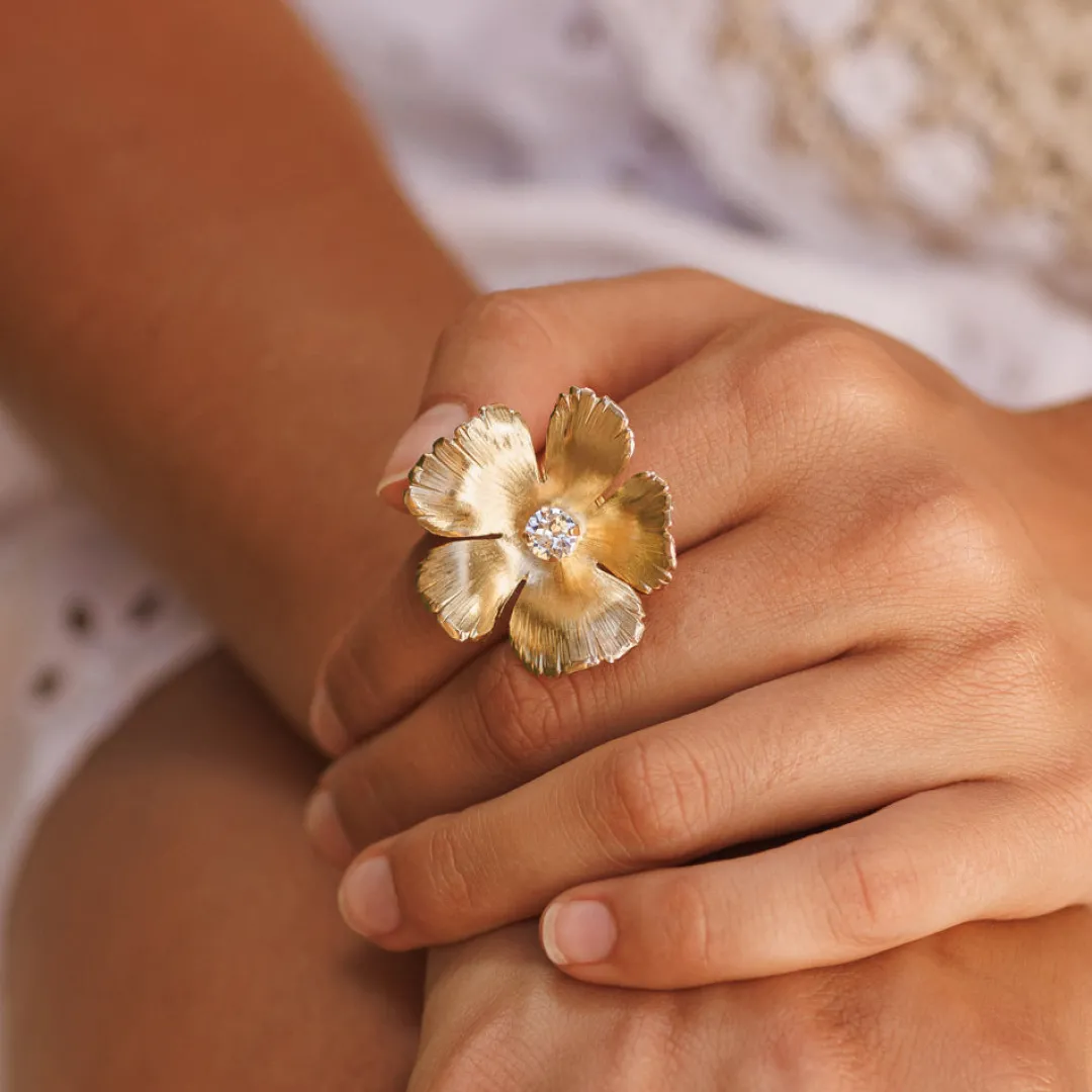 Caroline Svedbom Anemone Ring/Crystal Sale