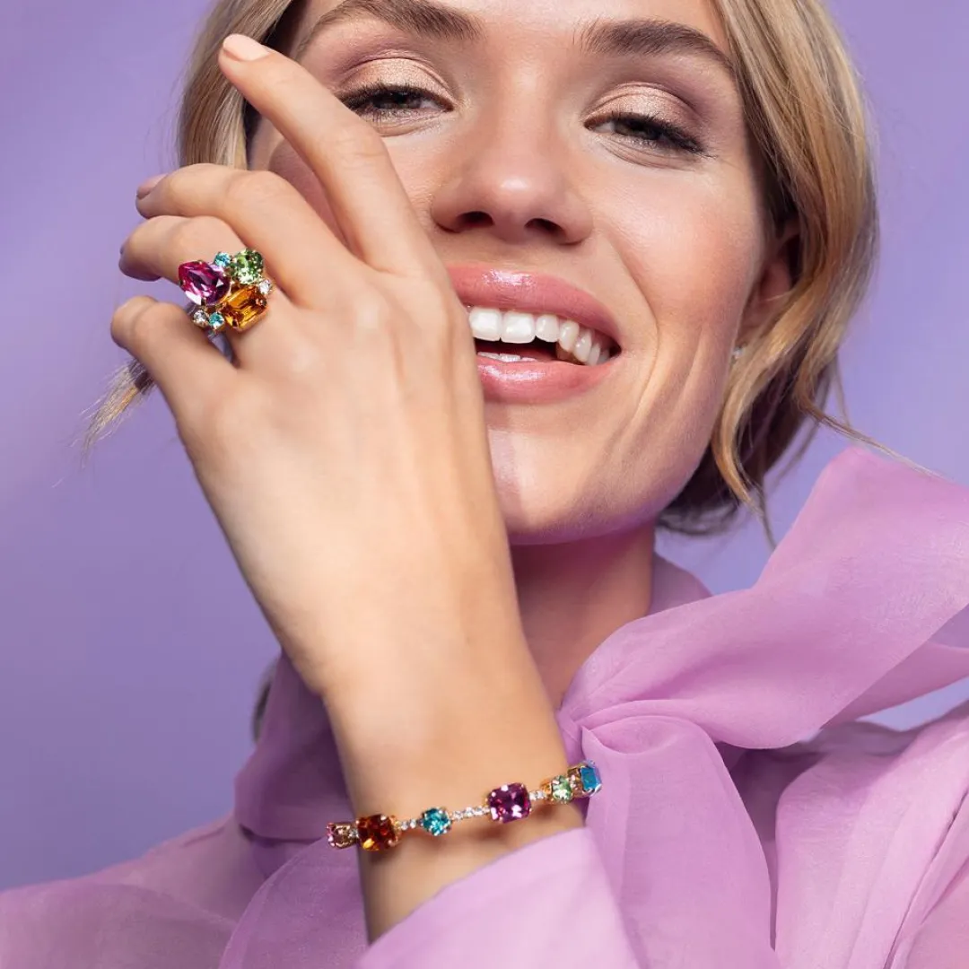 Caroline Svedbom Angelina Ring Rainbow Combo Cheap