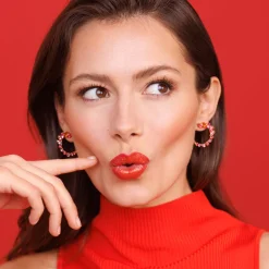 Caroline Svedbom Angie Earrings (Limited Edition) Coral Combo Online