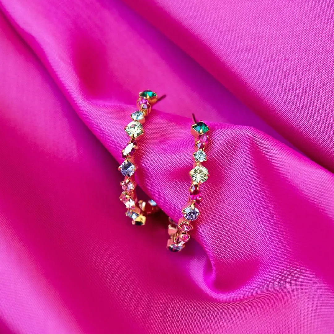 Caroline Svedbom Antonia Loop Earrings Pomelo Combo Cheap