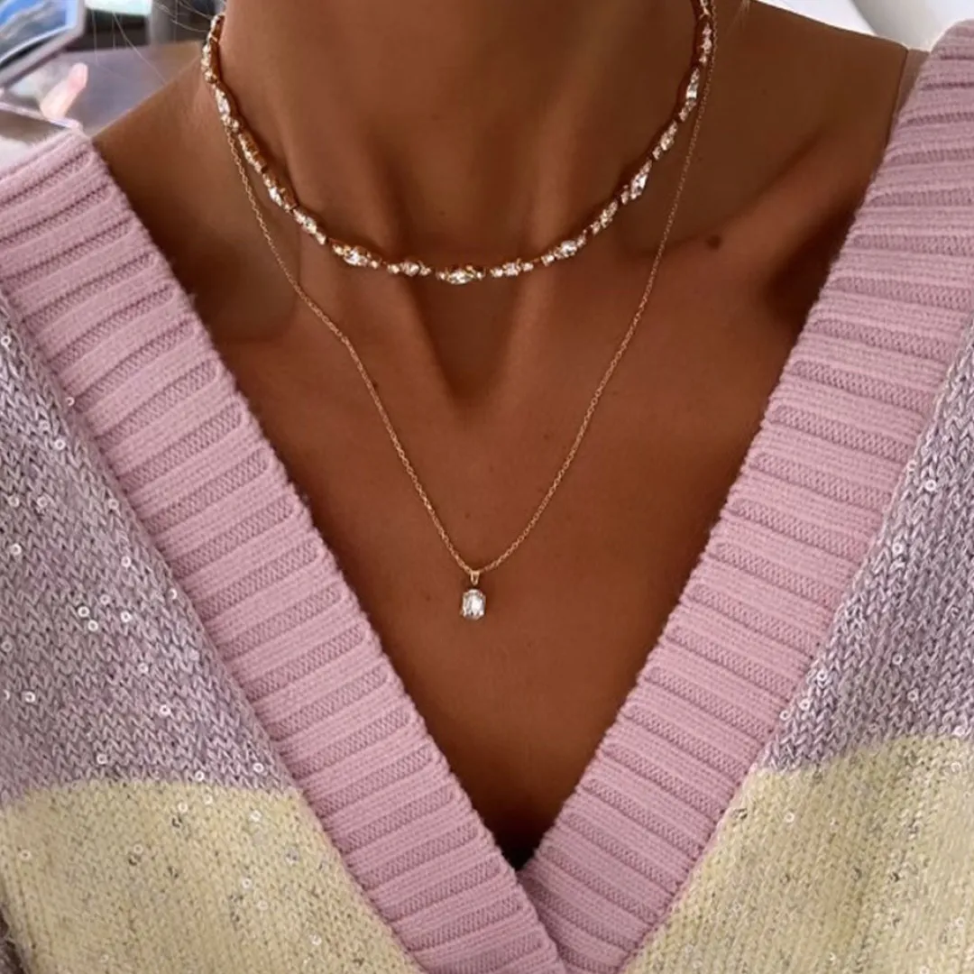 Caroline Svedbom Antonia Necklace Crystal Online