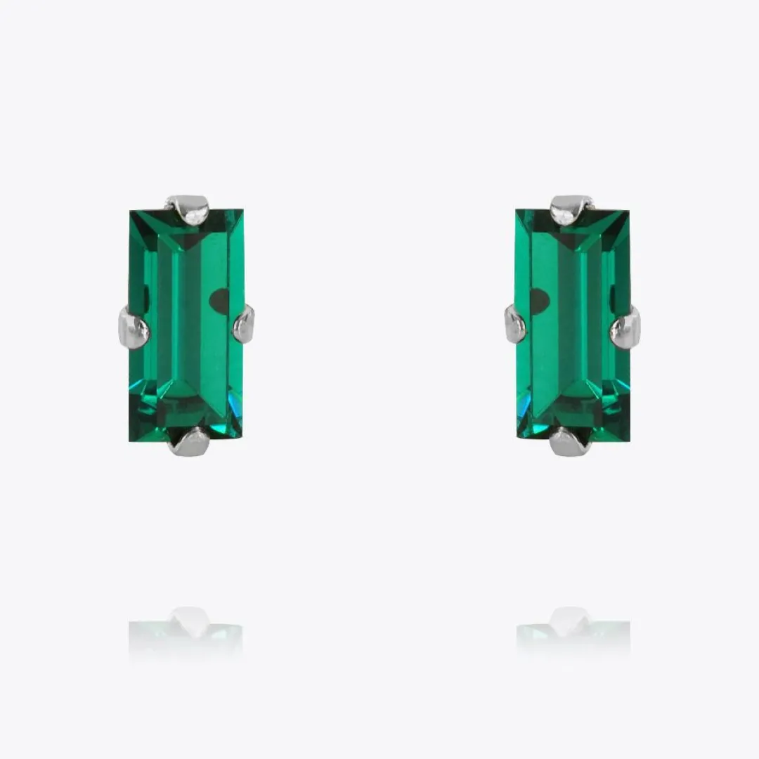 Caroline Svedbom Baguette Earrings Emerald Shop
