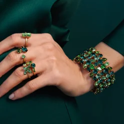 Caroline Svedbom Baguette Ring Peridot Flash Sale