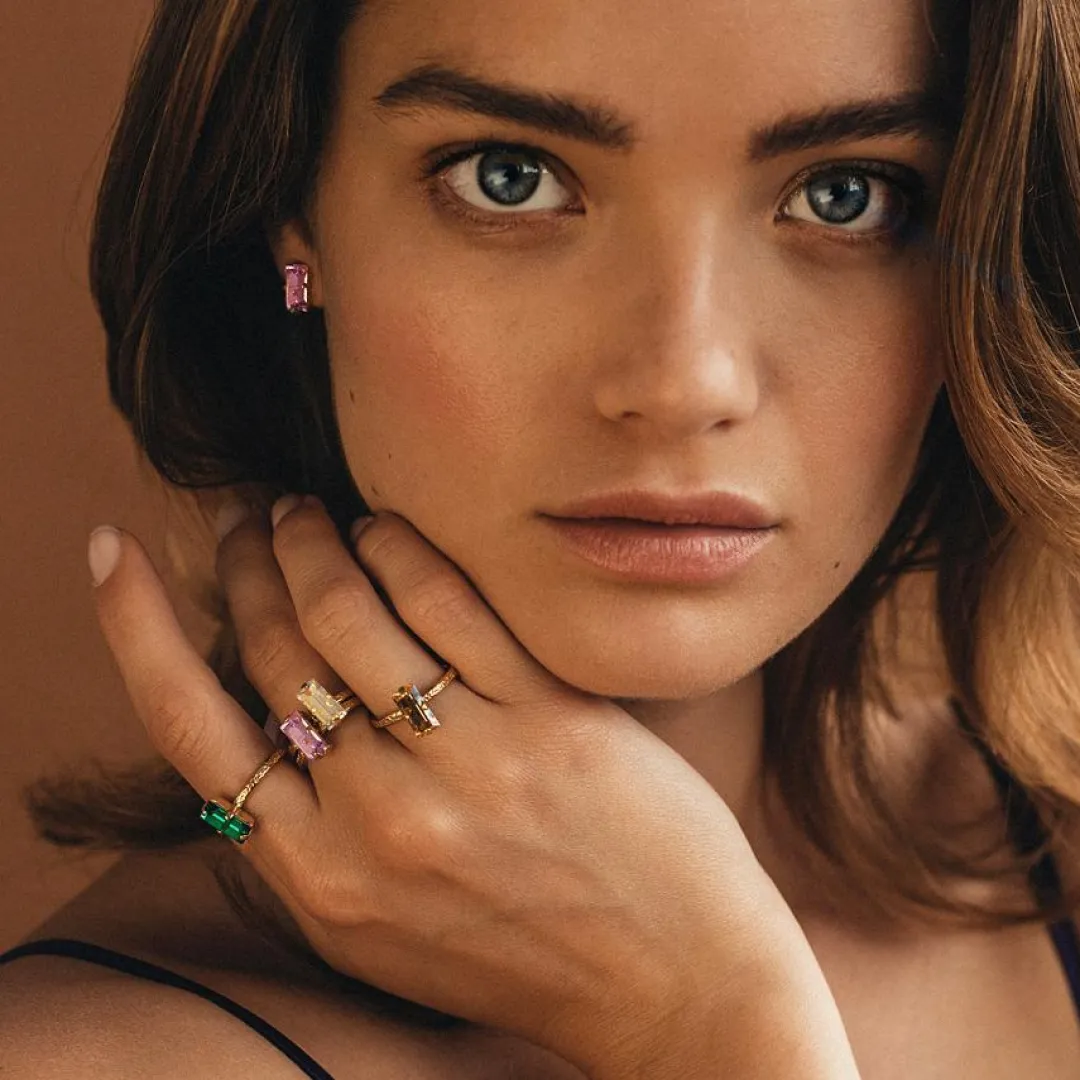 Caroline Svedbom Baguette Ring Emerald Cheap