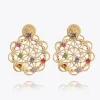 Caroline Svedbom Bohemian Coin Earrings/Rainbow Combo Hot