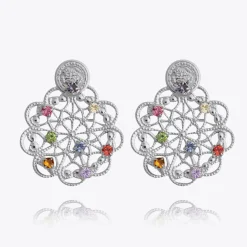 Caroline Svedbom Bohemian Coin Earrings/Rainbow Combo Hot