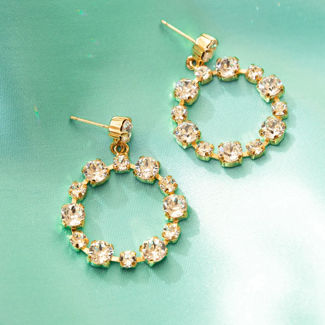 Caroline Svedbom Calanthe Earrings Crystal Cheap