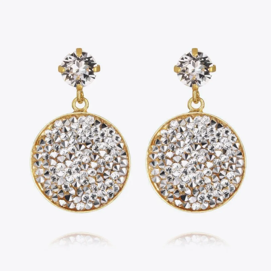 Caroline Svedbom Chloe Earrings Crystal + Cal Outlet