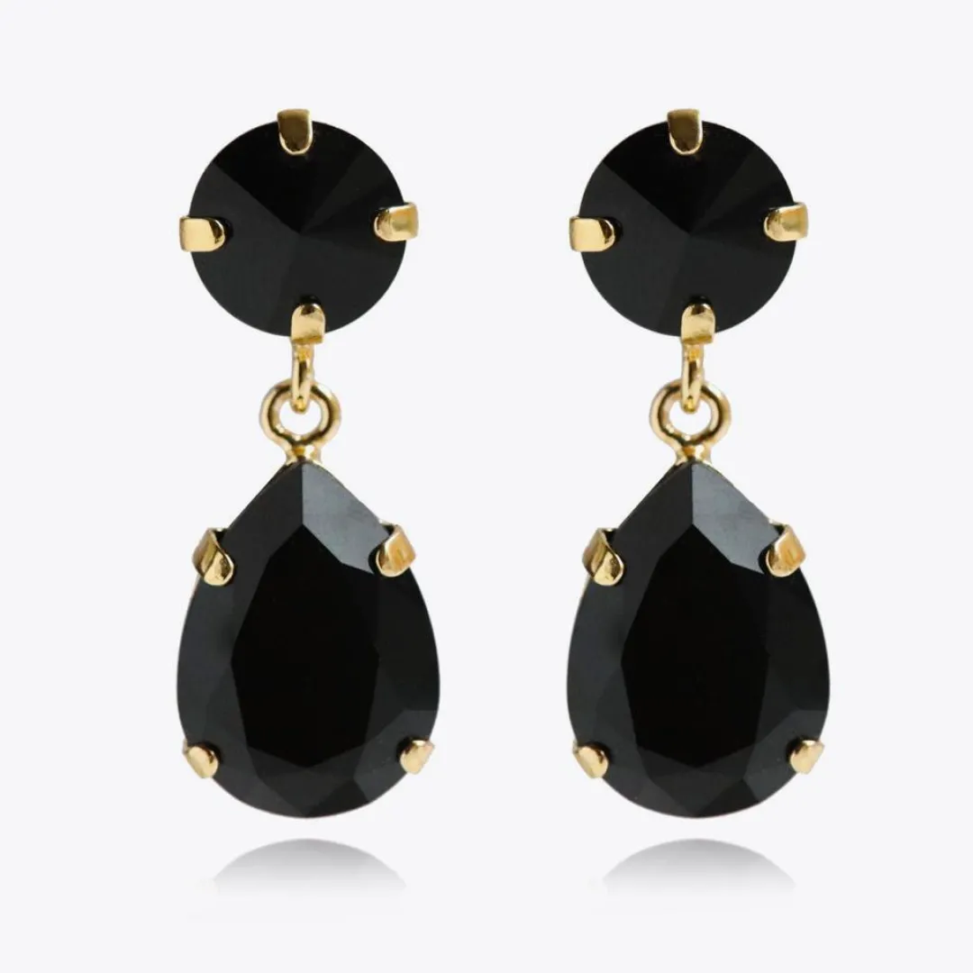 Caroline Svedbom Classic Drop Earrings Jet Discount