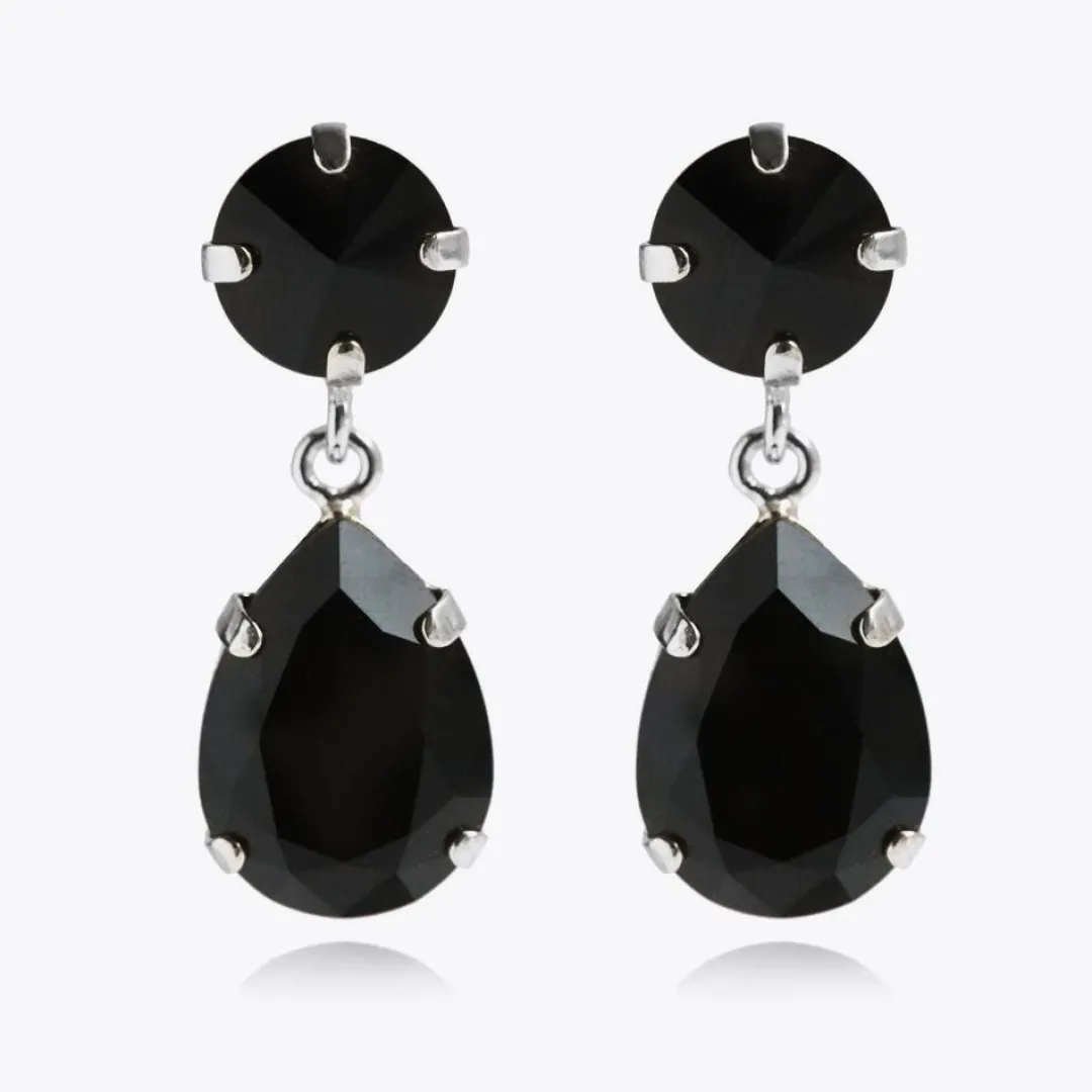 Caroline Svedbom Classic Drop Earrings Jet Discount