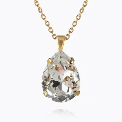 Caroline Svedbom Classic Drop Necklace Crystal Cheap