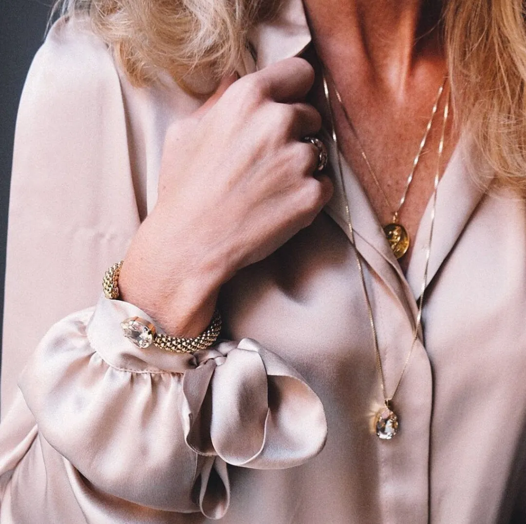 Caroline Svedbom Classic Drop Necklace Silk Cheap