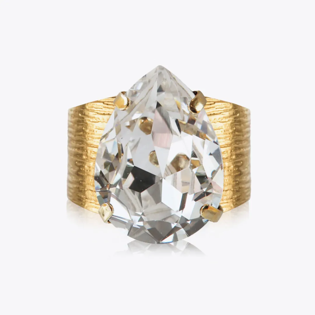 Caroline Svedbom Classic Drop Ring Crystal Hot