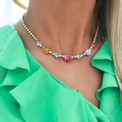 Caroline Svedbom Corinna Necklace Rainbow Combo Best
