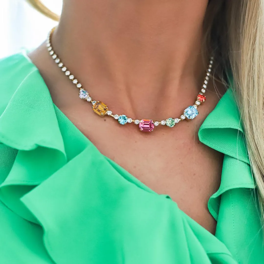 Caroline Svedbom Corinna Necklace Rainbow Combo Best