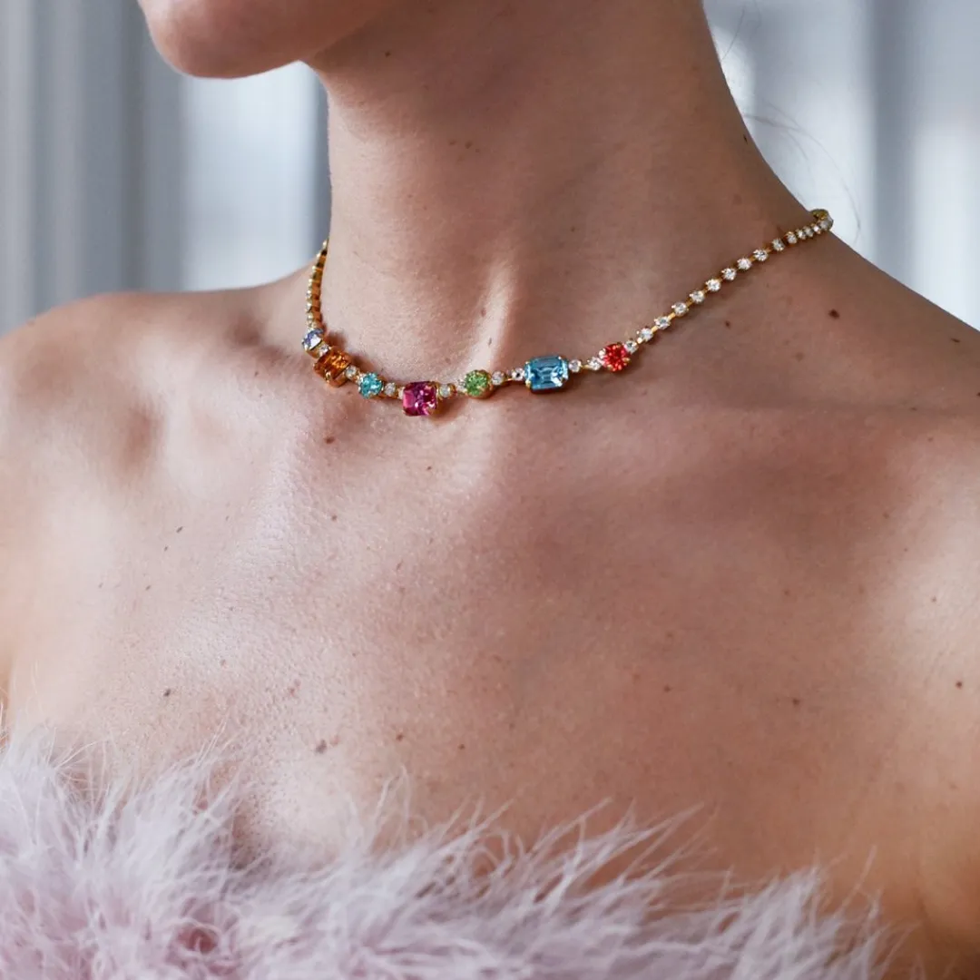 Caroline Svedbom Corinna Necklace Rainbow Combo Best