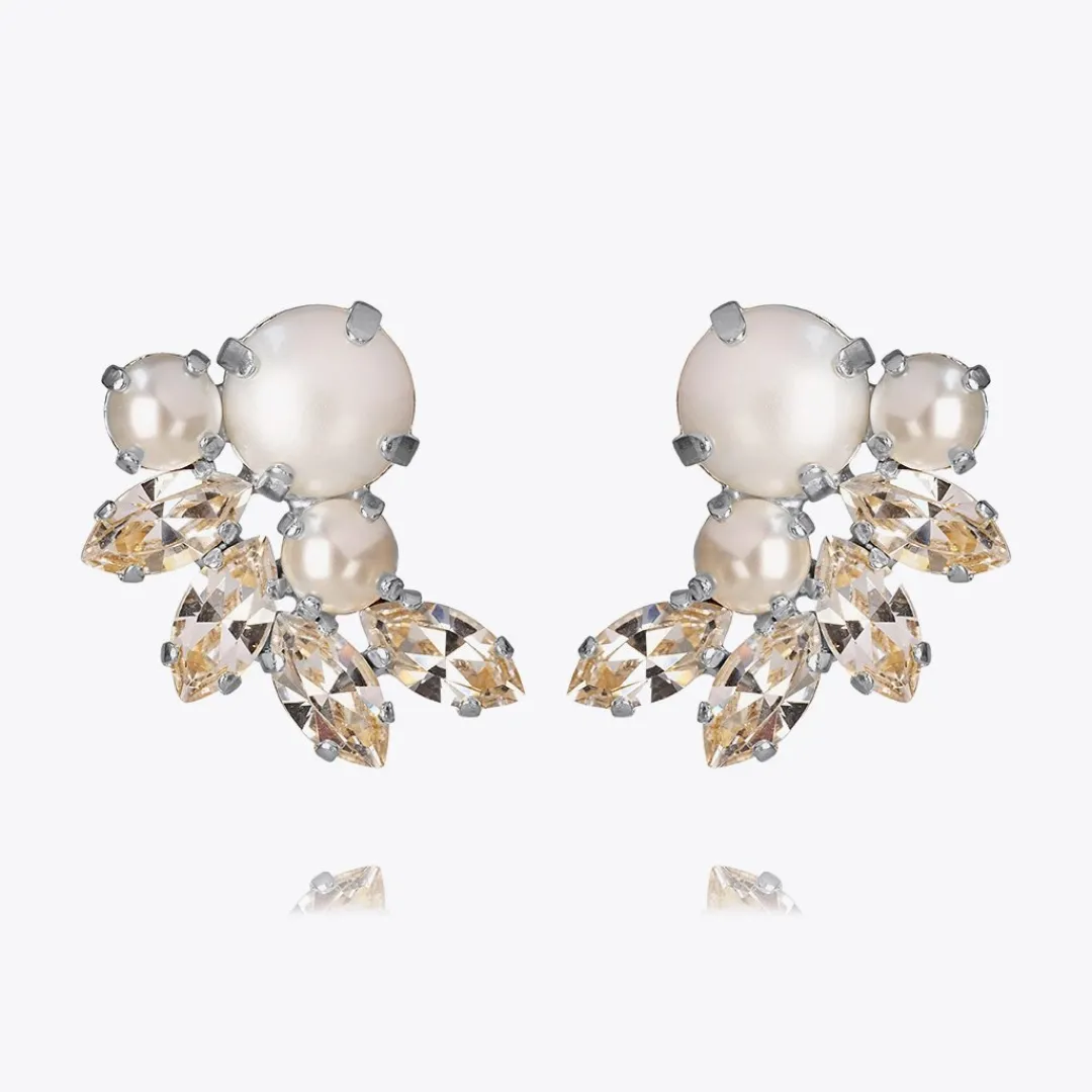 Caroline Svedbom Electra Earring/Pearl + Crystal Discount