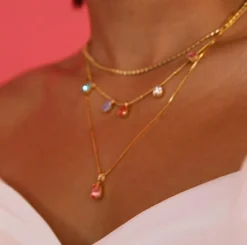 Caroline Svedbom Estelle Necklace Rainbow Combo Clearance