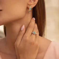 Caroline Svedbom Gabriella Ring Rainbow Combo Fashion