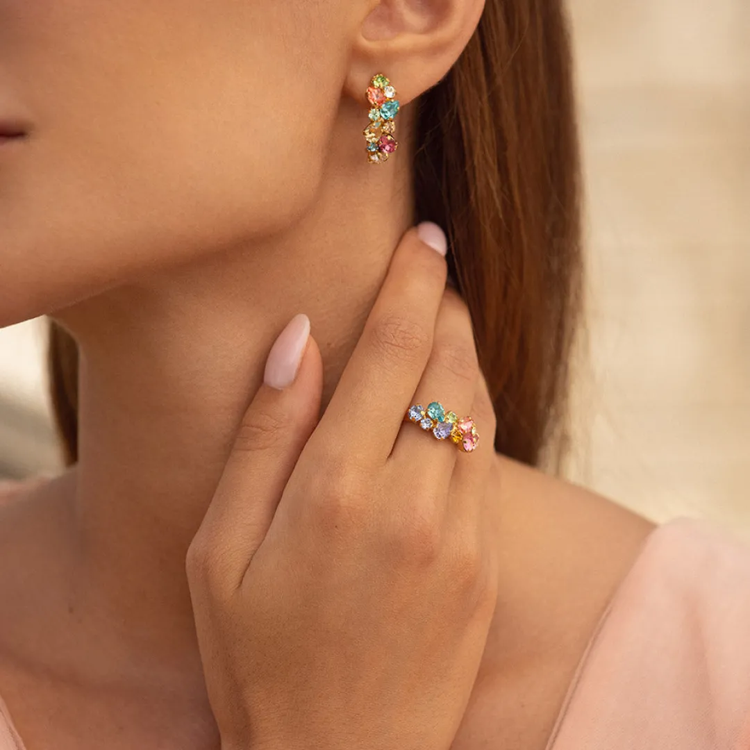 Caroline Svedbom Gabriella Ring Rainbow Combo Fashion