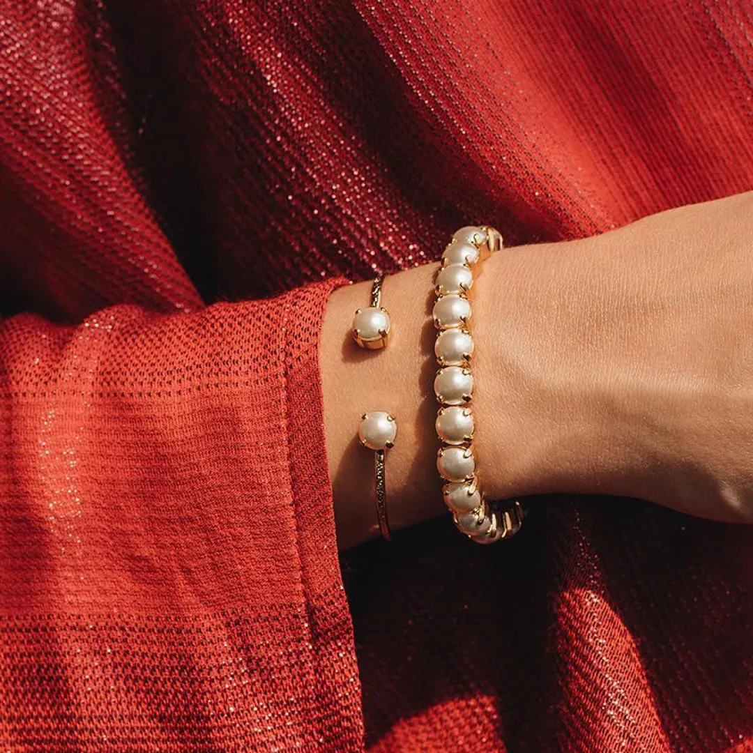 Caroline Svedbom Gia Stretch Bracelet Pearl Fashion