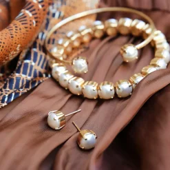 Caroline Svedbom Gia Stretch Bracelet Pearl Fashion