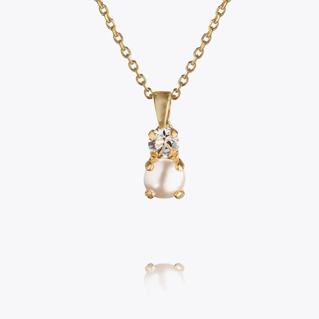 Caroline Svedbom Girls Love Pearl Necklace/Pearl + Crystal (Children Size) Outlet