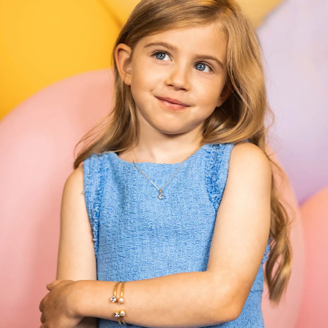 Caroline Svedbom Girls Necklace/Light Sapphire (Children Size) Online