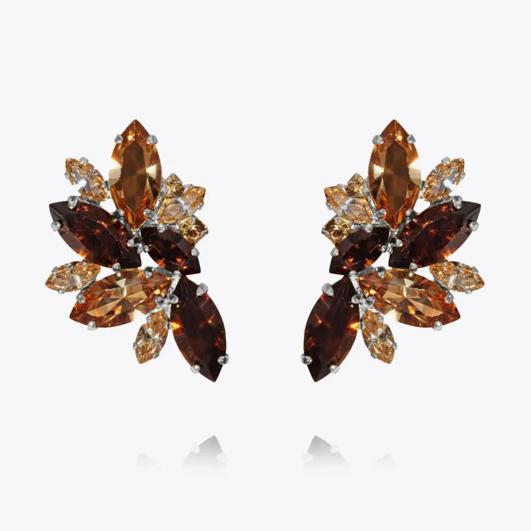 Caroline Svedbom Iris Earcuffs Smoked Topaz Combo Shop