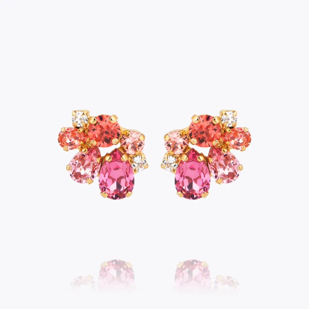 Caroline Svedbom Katie Earrings Coral Combo New