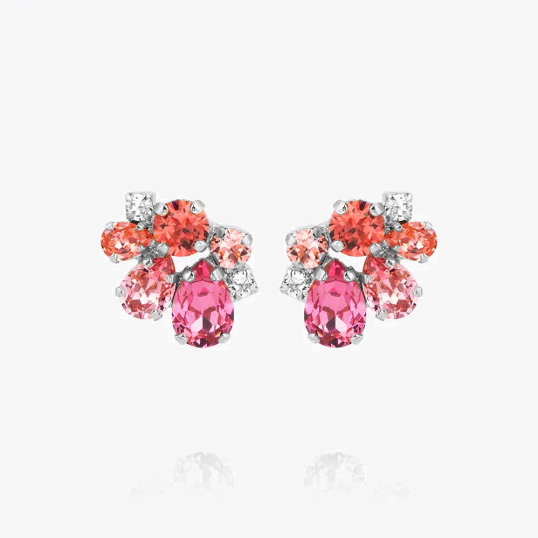 Caroline Svedbom Katie Earrings Coral Combo New