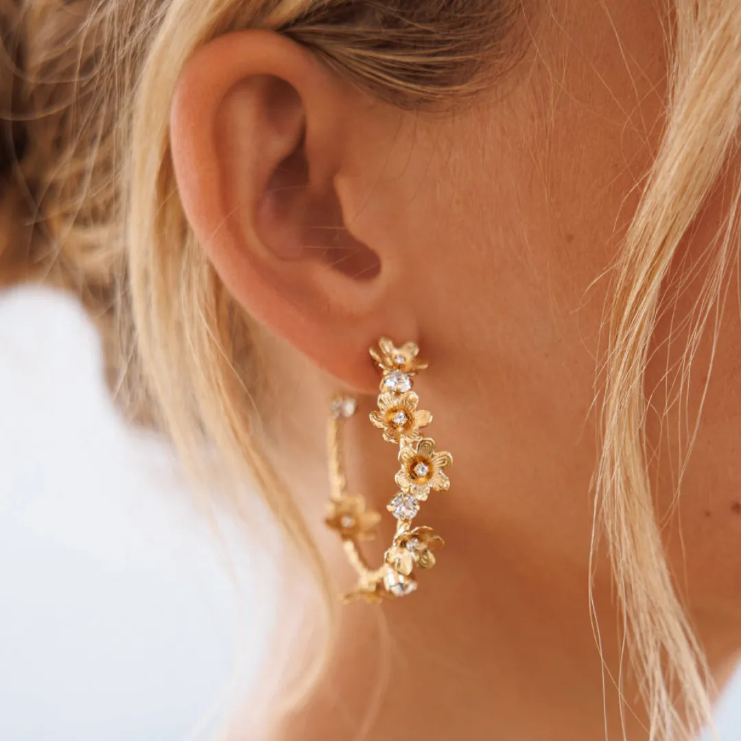 Caroline Svedbom Laurel Earrings/Crystal Discount