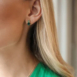 Caroline Svedbom Leah Earrings Green Combo Shop