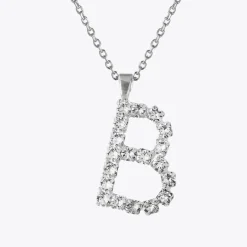 Caroline Svedbom Letter Necklace B/Crystal Hot