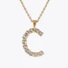 Caroline Svedbom Letter Necklace C/Crystal Cheap