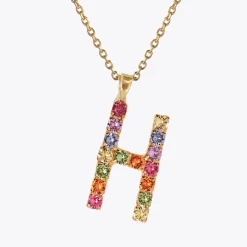 Caroline Svedbom Letter Necklace H/Rainbow Combo Online