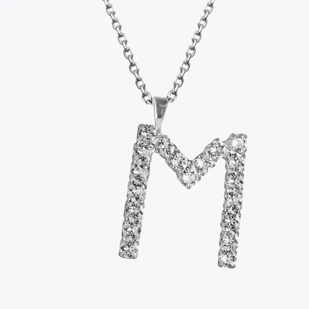 Caroline Svedbom Letter Necklace M/Crystal Best