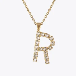 Caroline Svedbom Letter Necklace R/Crystal Flash Sale