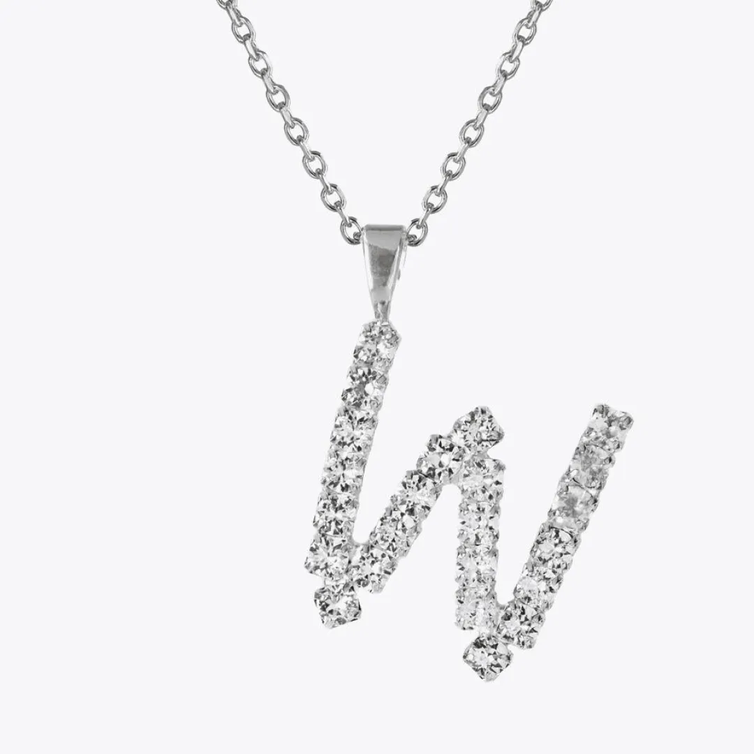 Caroline Svedbom Letter Necklace W/Crystal Flash Sale