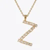 Caroline Svedbom Letter Necklace Z/Crystal Fashion