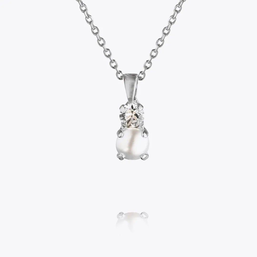 Caroline Svedbom Love Pearl Necklace/Pearl + Crystal Online