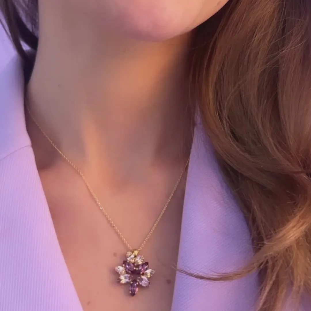 Caroline Svedbom Melia Necklace/Violet Combo Store
