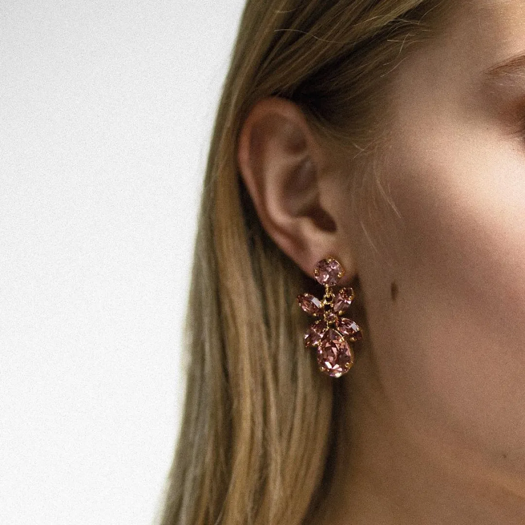 Caroline Svedbom Mini Dione Earrings Vintage Rose Discount